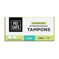 Pee Safe Organic Cotton Tampons (Super) – High Absorbency, Chemical-Free, Comfortable & Secure Period Protection