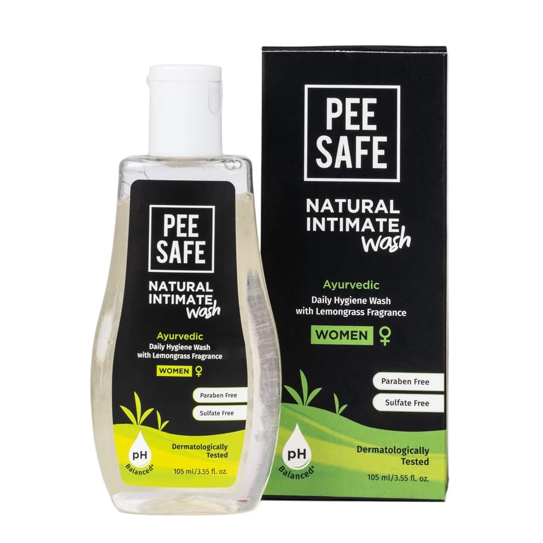 Pee Safe Natural Intimate Wash for Women – pH Balanced Feminine Hygiene Wash | Daily Intimate Care | 105ml