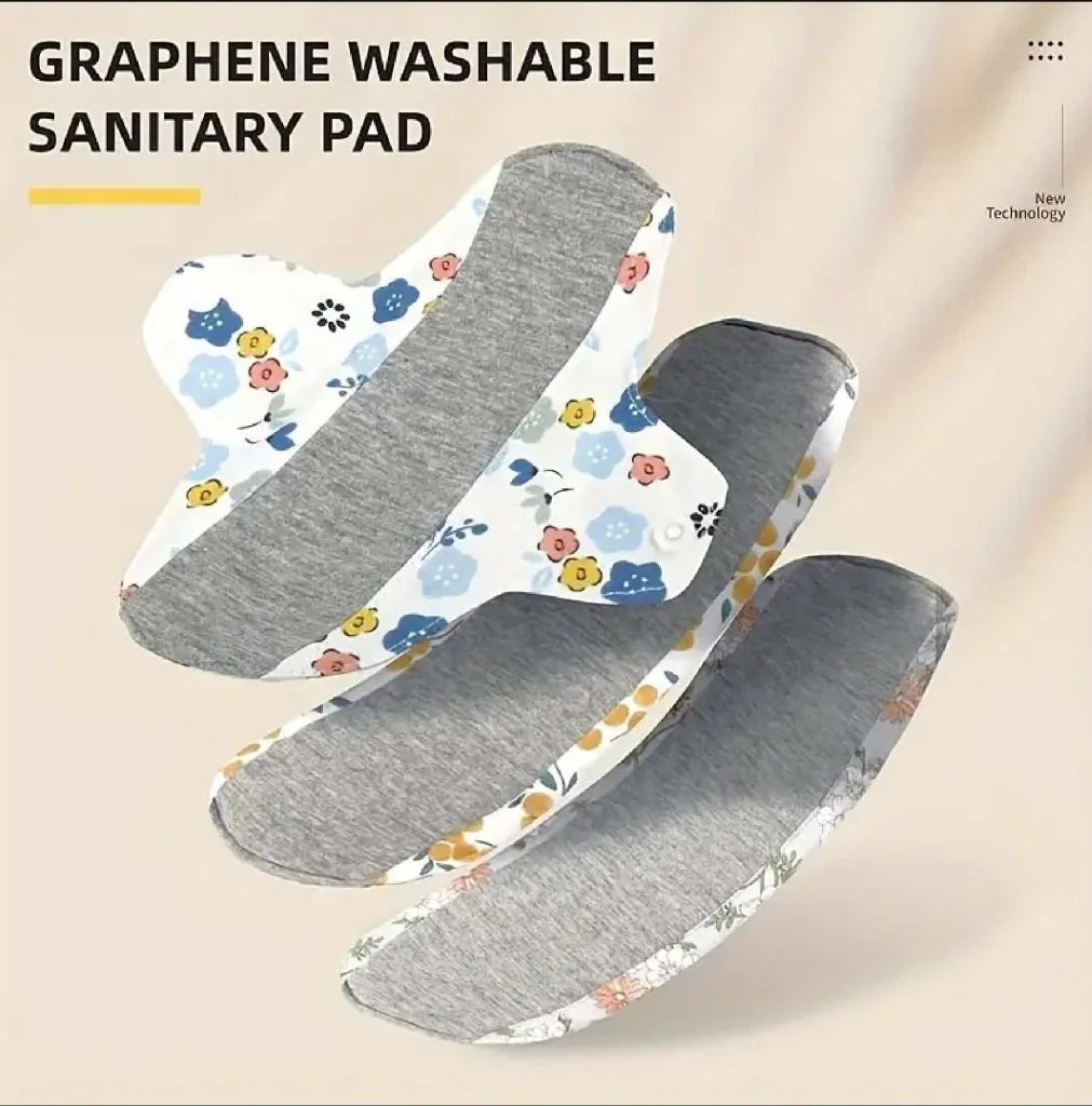Durable Reusable Adult Diaper Non-slip Soft Washable Panties Menstrual Cloth Sanitary Feminine Hygiene Pad Period Cotton Panty Liners